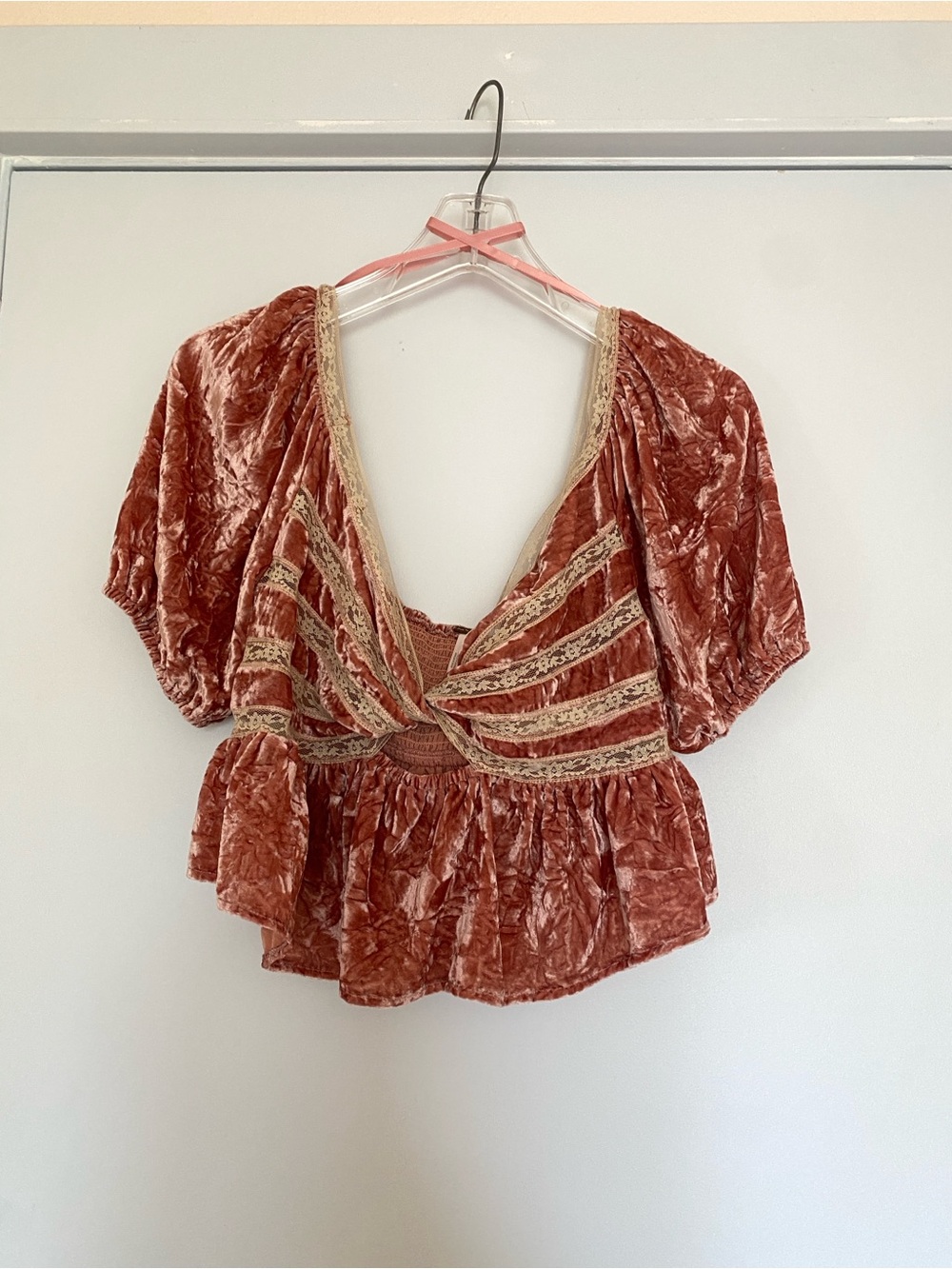 Free People Yours Truly Velvet Top
